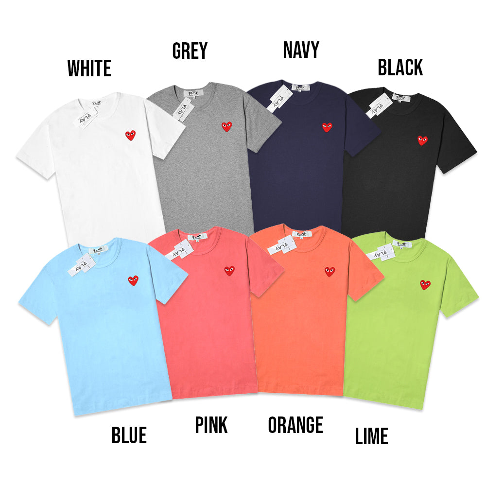 CDG Play Red Heart Patch T-Shirt