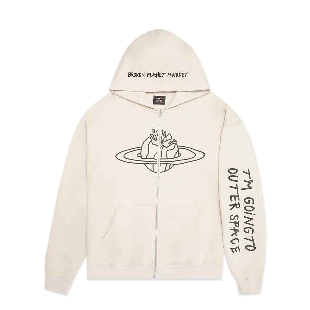 Broken Planet Market Outer Space Zip-Up Hoodie
