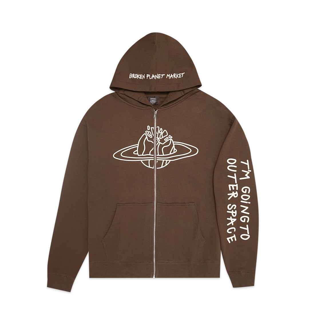 Broken Planet Market Outer Space Zip-Up Hoodie