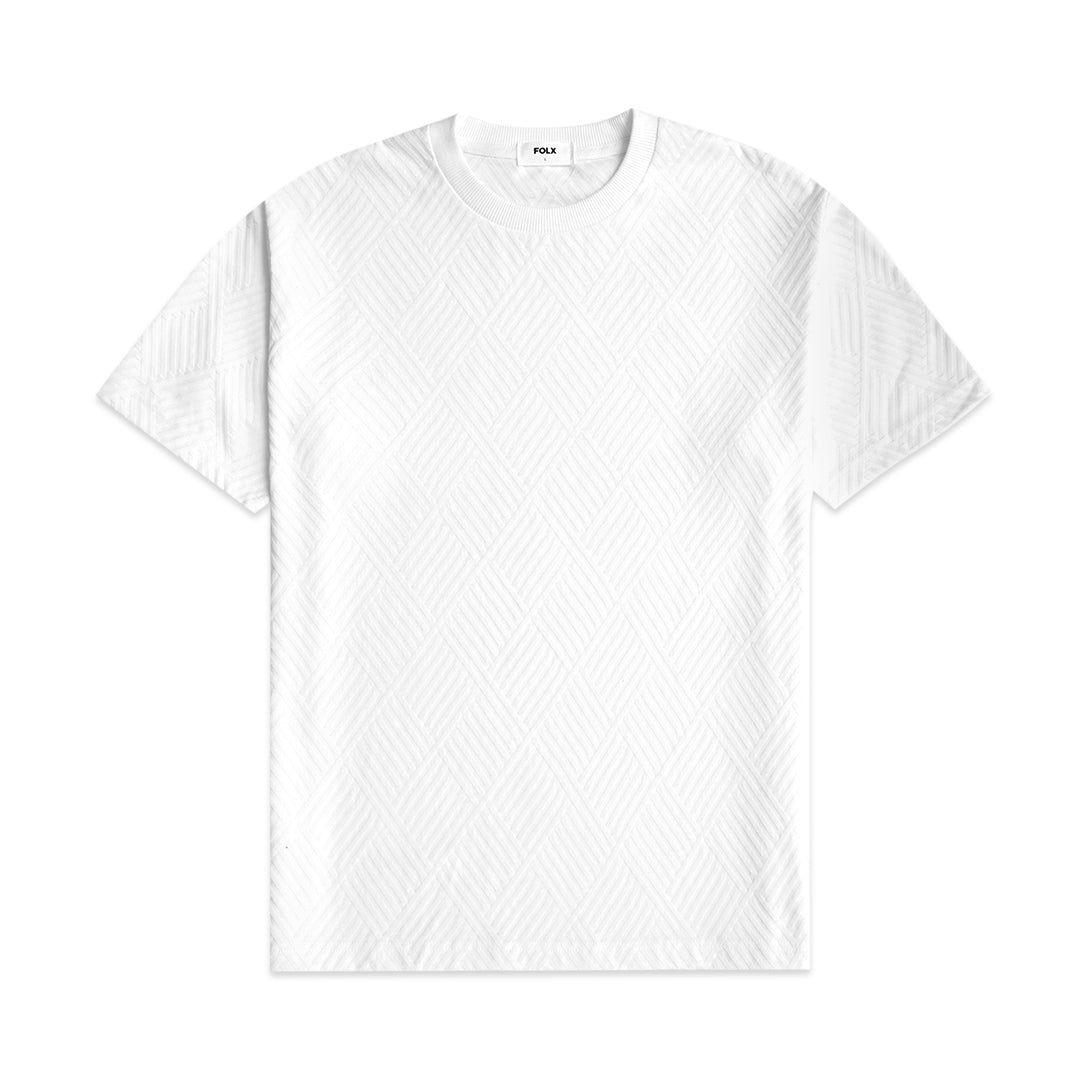 FOLX Textured Geometric T-Shirt