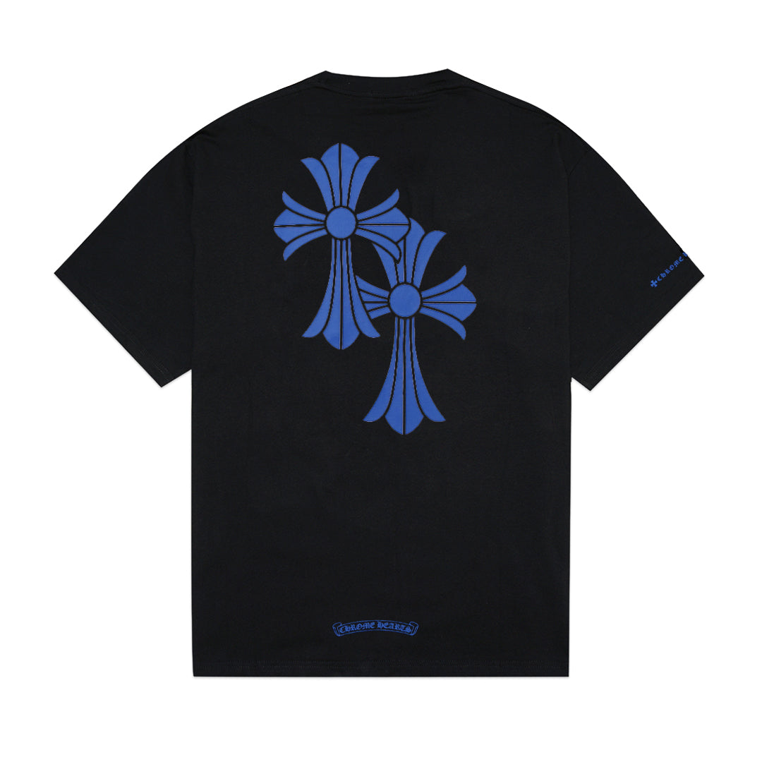 Chrome Hearts Double Blue Cross T-Shirt