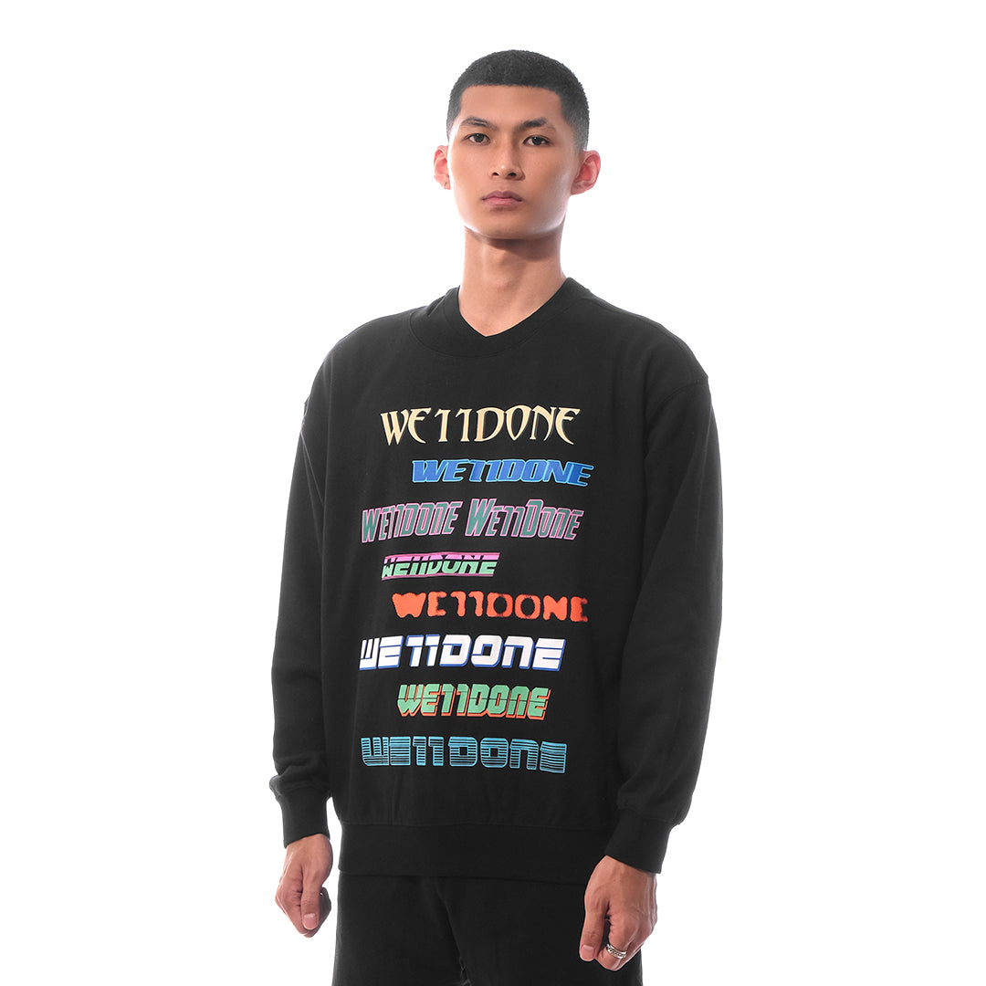 We11done Multi Logo Sweatshirt