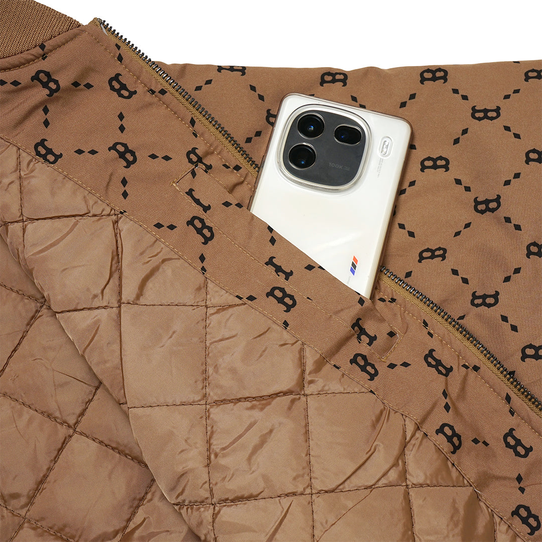 M7B Monogram Diamond Padded Bomber Jacket