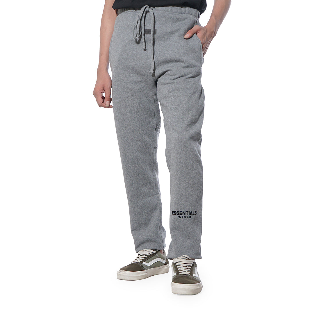 FOG Essentials Black Velvet Text Jogger Pants