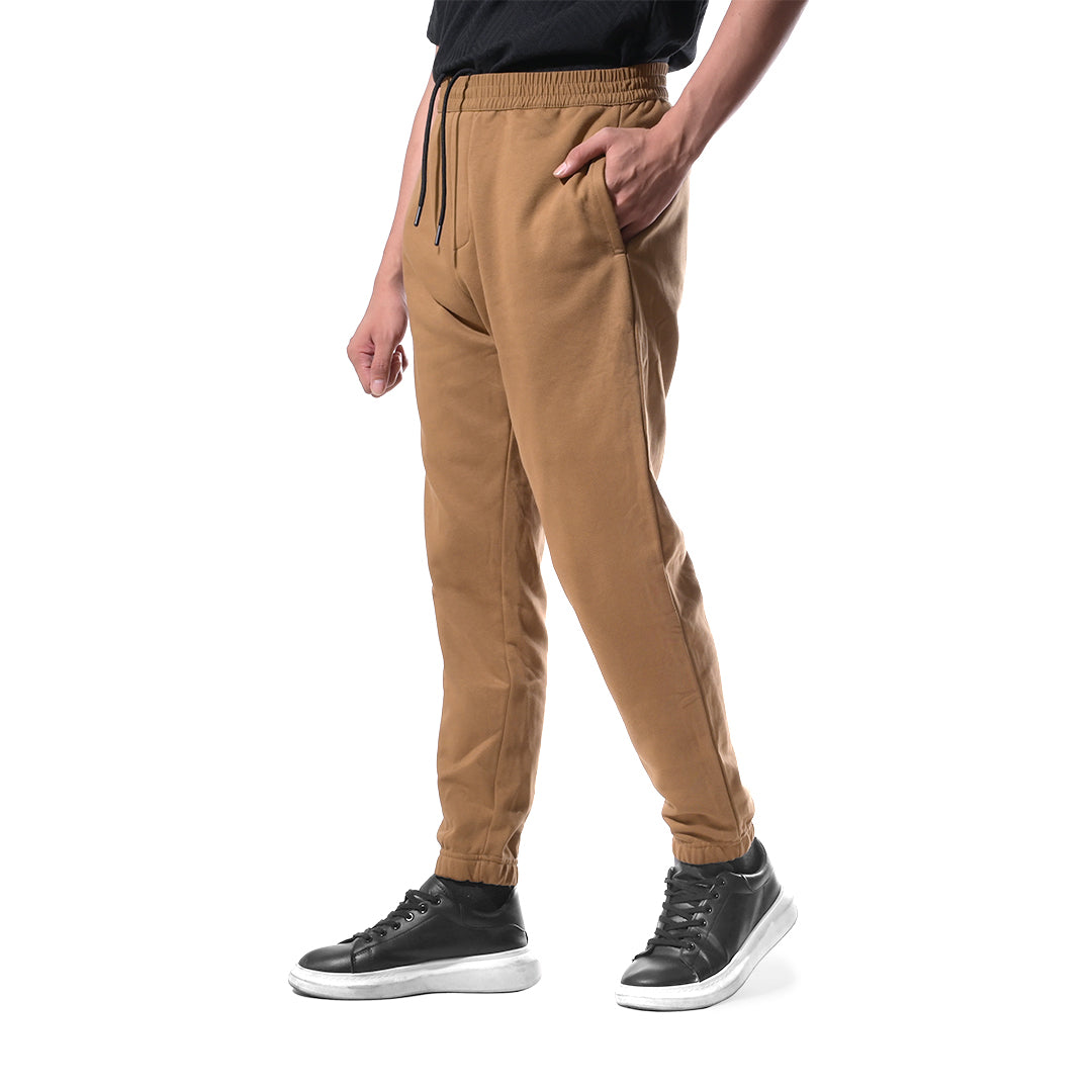 FOLX French Terry Black Drawstring Jogger Pants