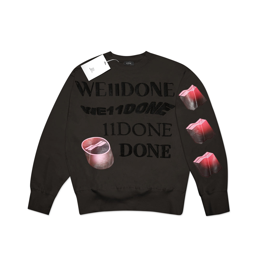 We11done Puff Logo Sweatshirt