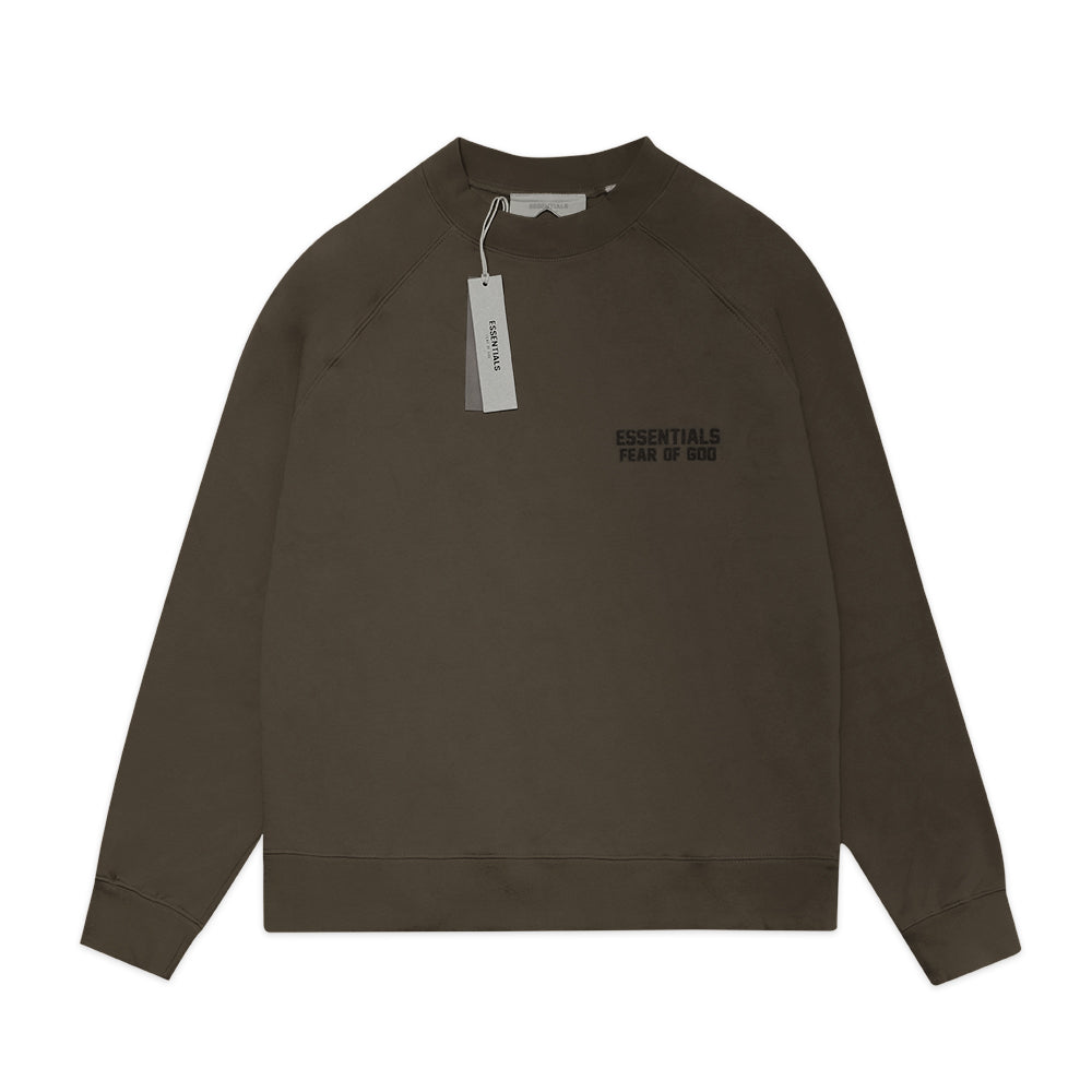 FOG Essentials Solid Velvet Text Sweatshirt