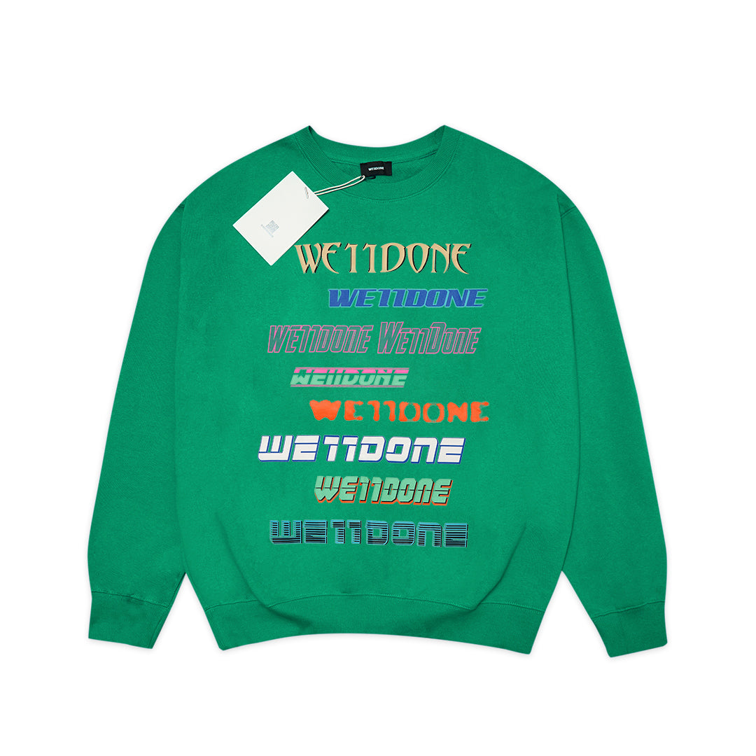 We11done Multi Logo Sweatshirt