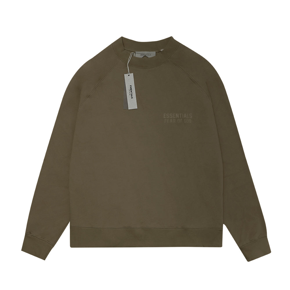 FOG Essentials Solid Velvet Text Sweatshirt