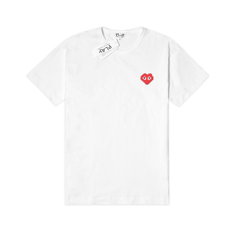 CDG Play Mosaic Heart Patch T-Shirt