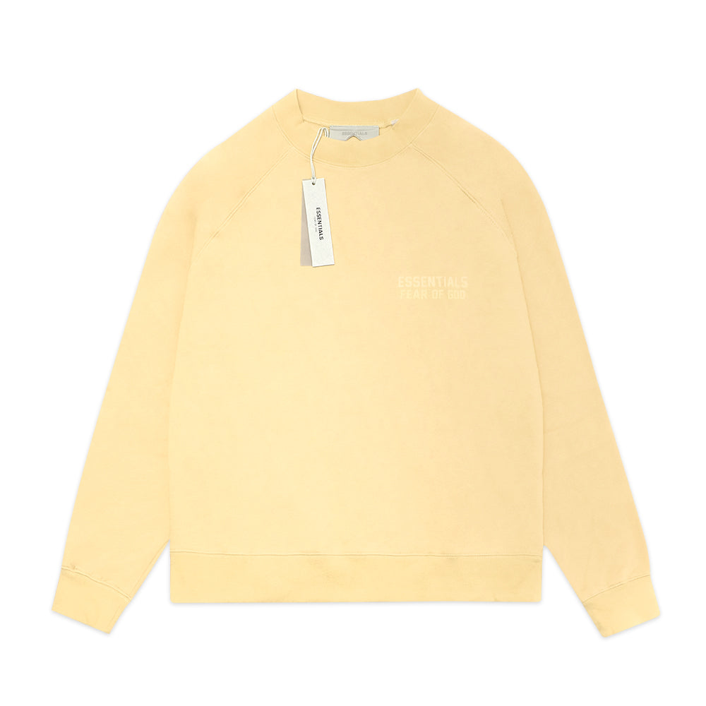 FOG Essentials Solid Velvet Text Sweatshirt