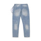 Kith Varick Letter Denim Jeans Washed Light Blue