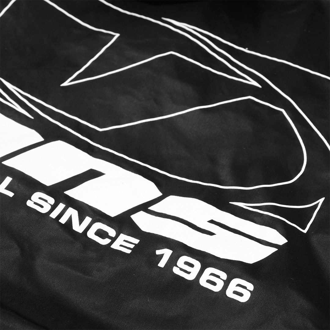 VNS Rubber Logo Hooded Puffer Jacket Black