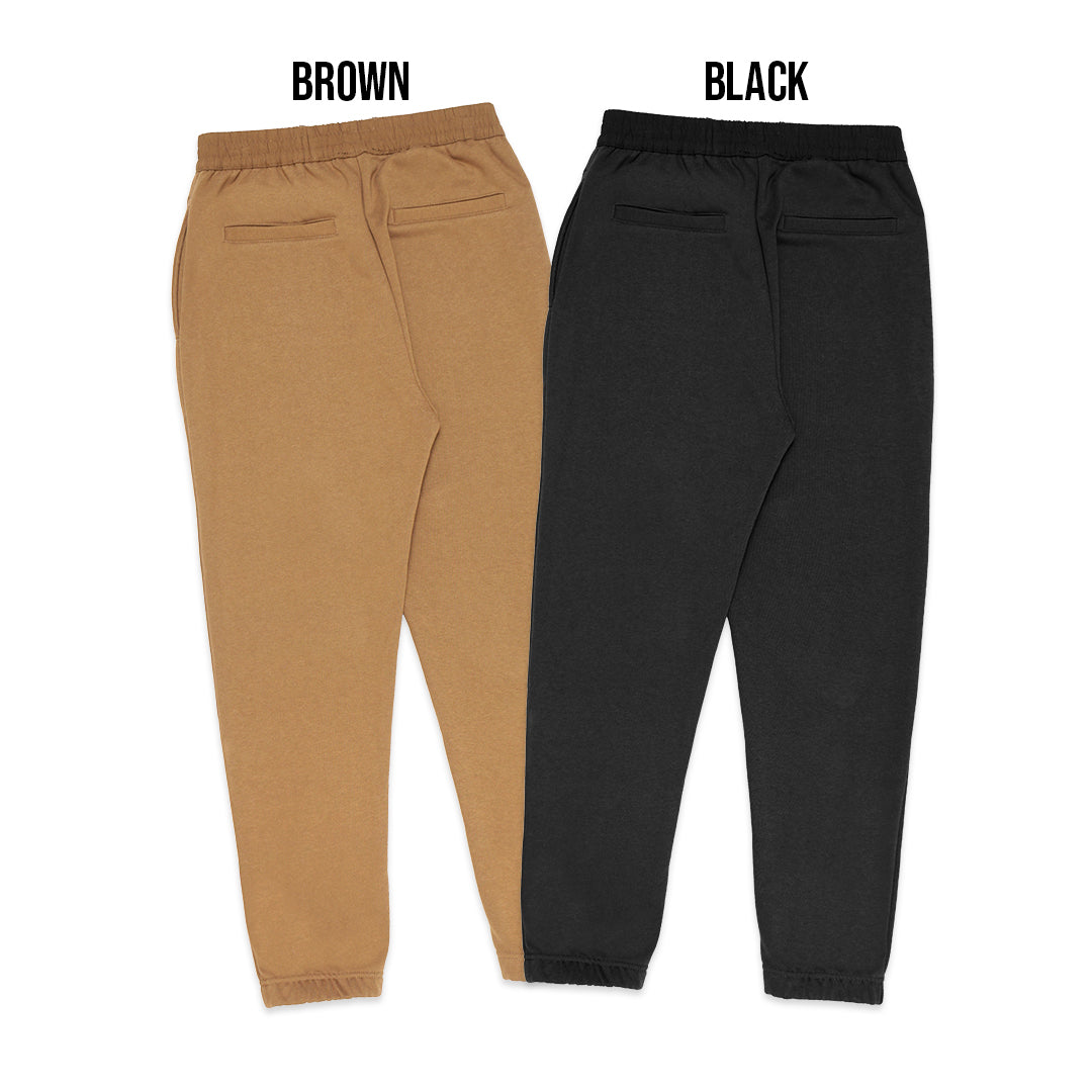 FOLX French Terry Black Drawstring Jogger Pants