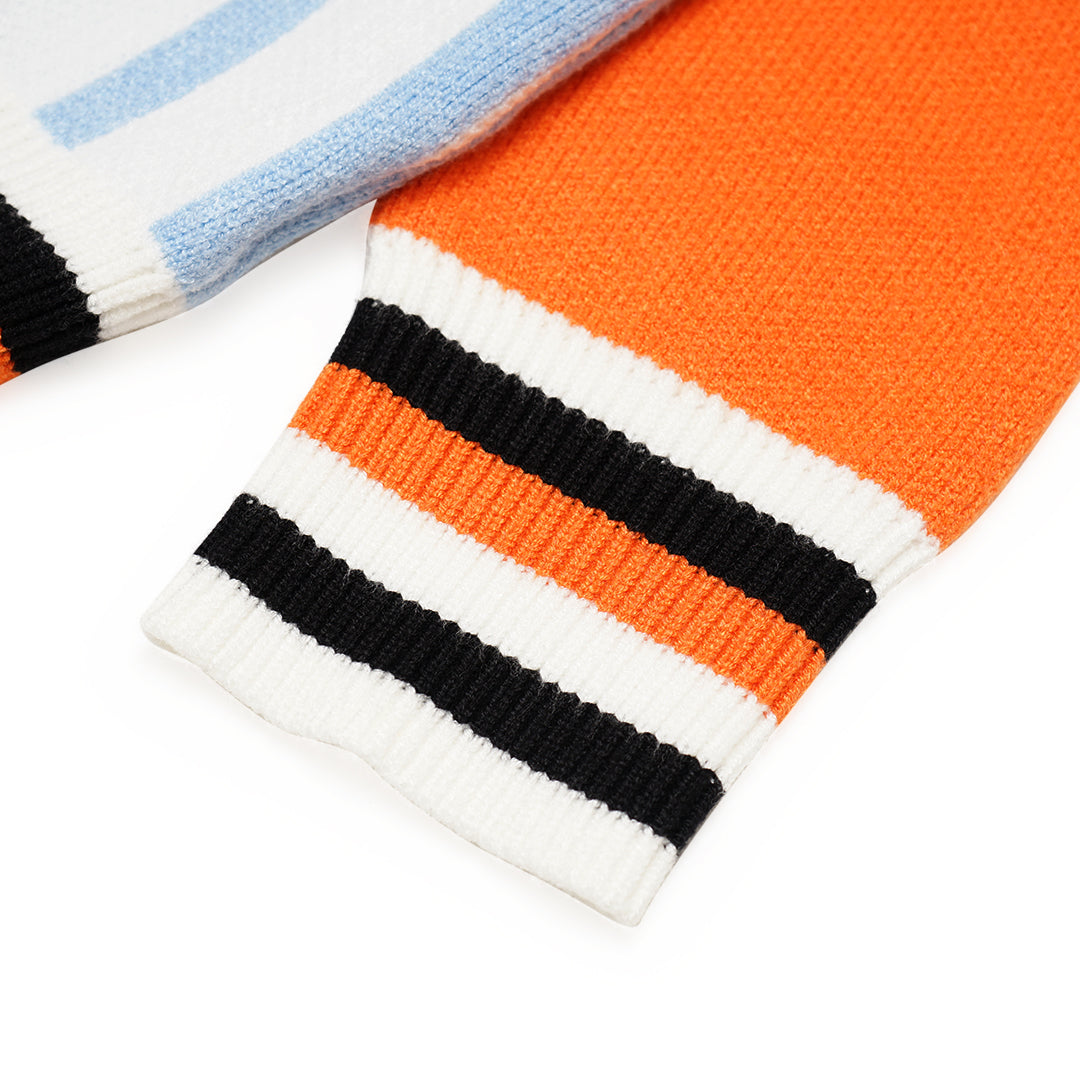 Rhude Amber Knit Rugby Long Polo Sweater
