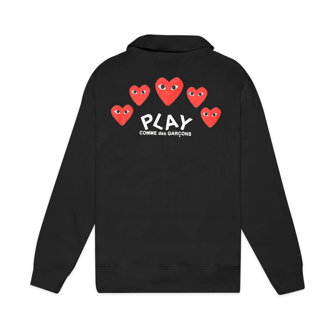 CDG Play Five Hearts Zip-Up Jacket