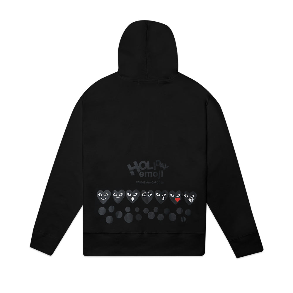 CDG Play Holiday Emoji Zip-Up Hoodie