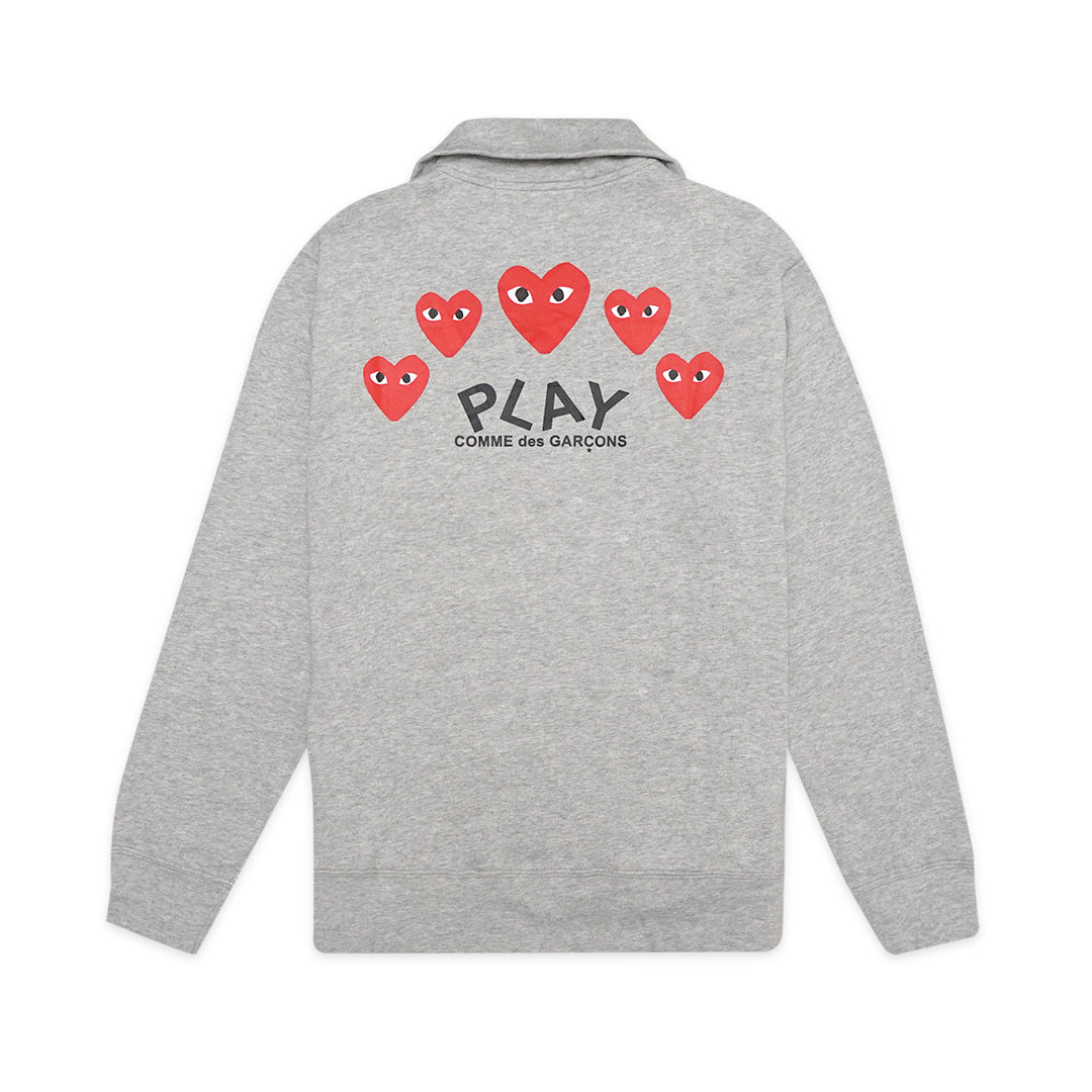 CDG Play Five Hearts Zip-Up Jacket