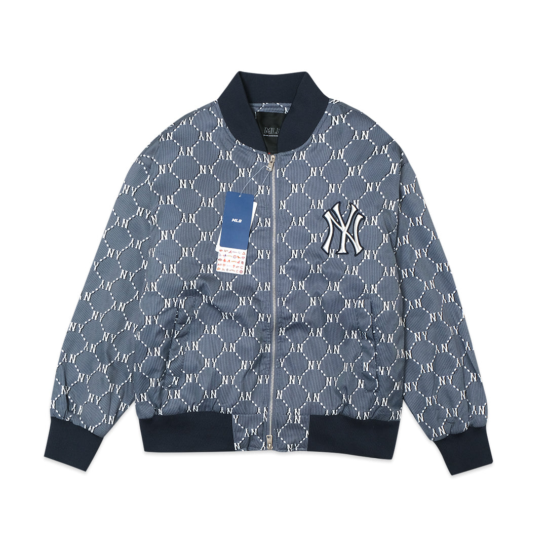 M7B Diamond Monogram Padded Bomber Jacket