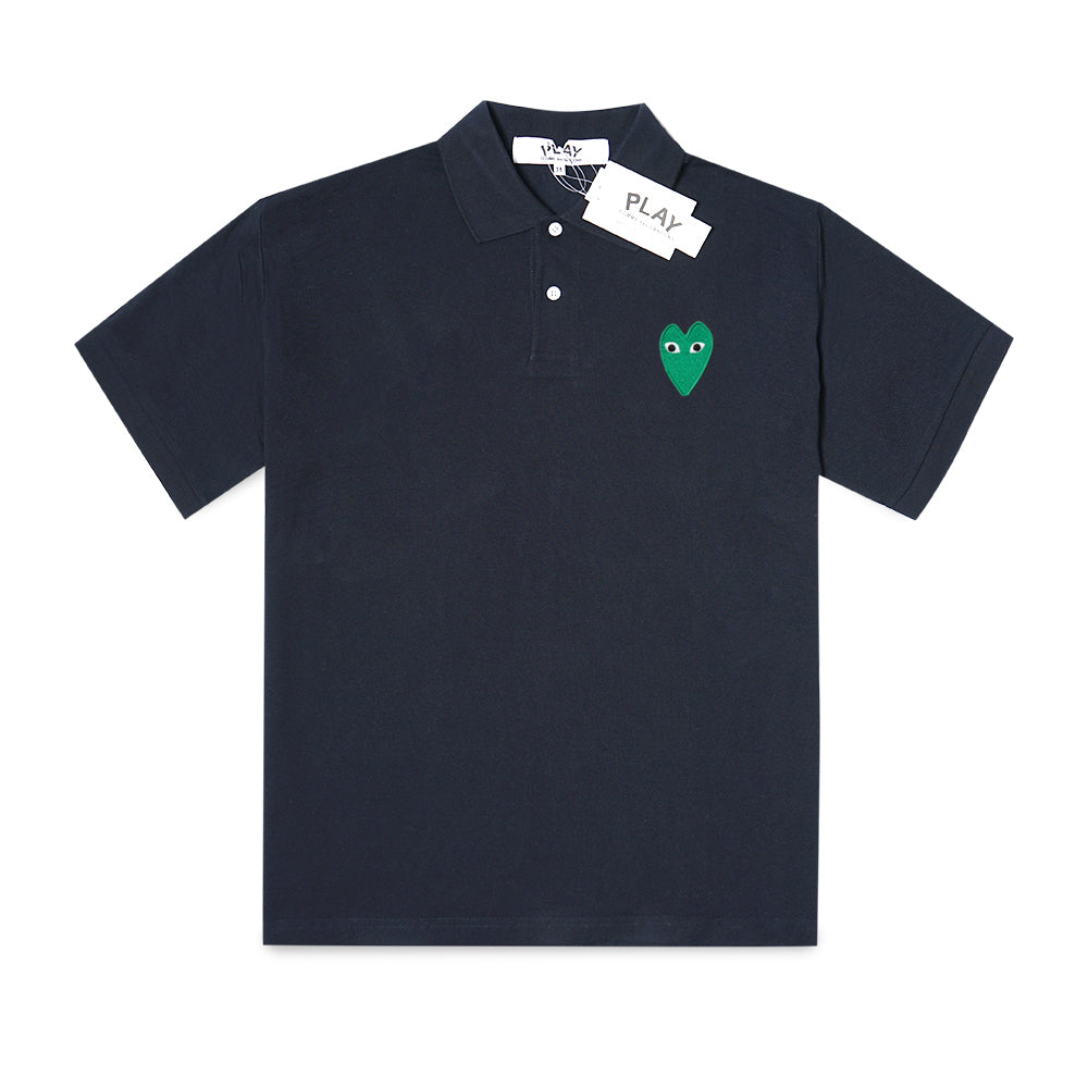 CDG Play Green Heart Polo Shirt