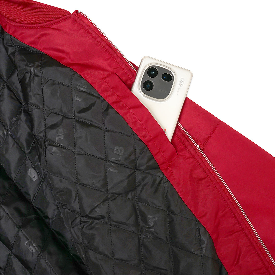 M7B Chest Logo Padded Bomber Jacket