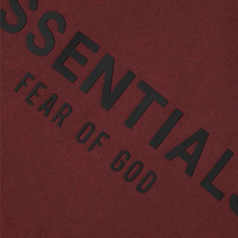 FOG Essentials T-Shirt Dress Maroon