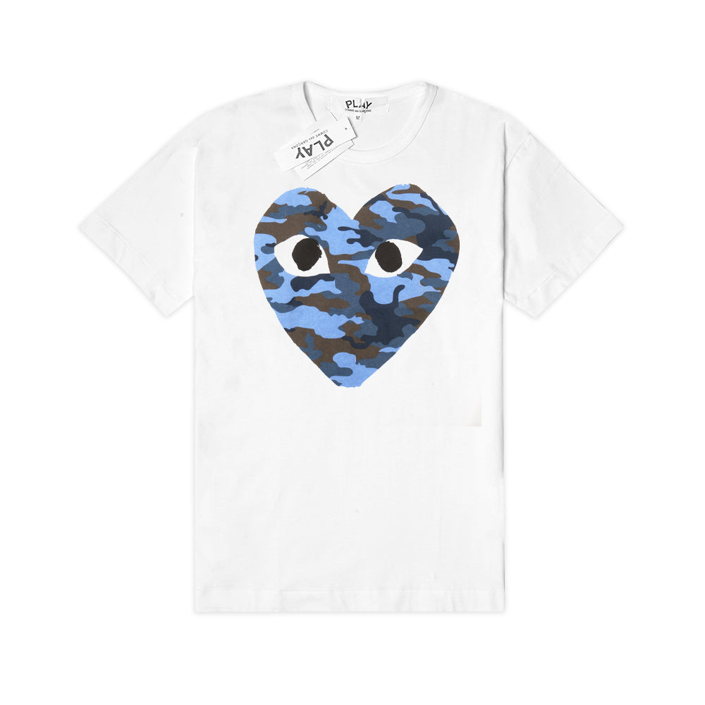 CDG Play Big Camo Heart T-Shirt