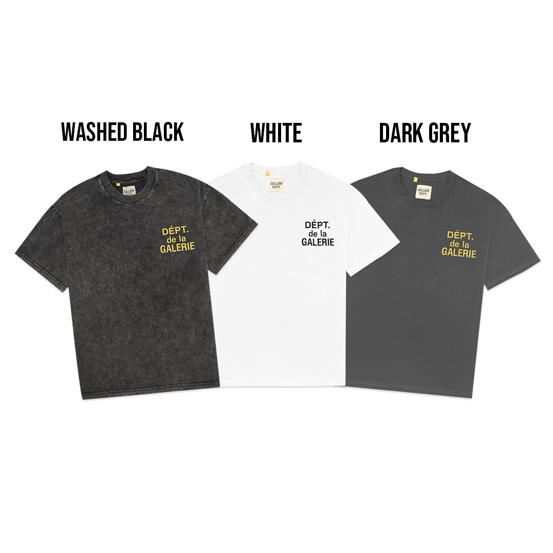 Gallery Dept Distressed Text T-Shirt