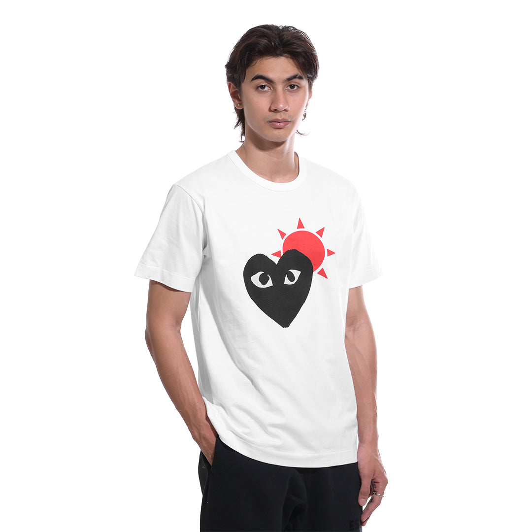 CDG Play Heart and Sun T-Shirt
