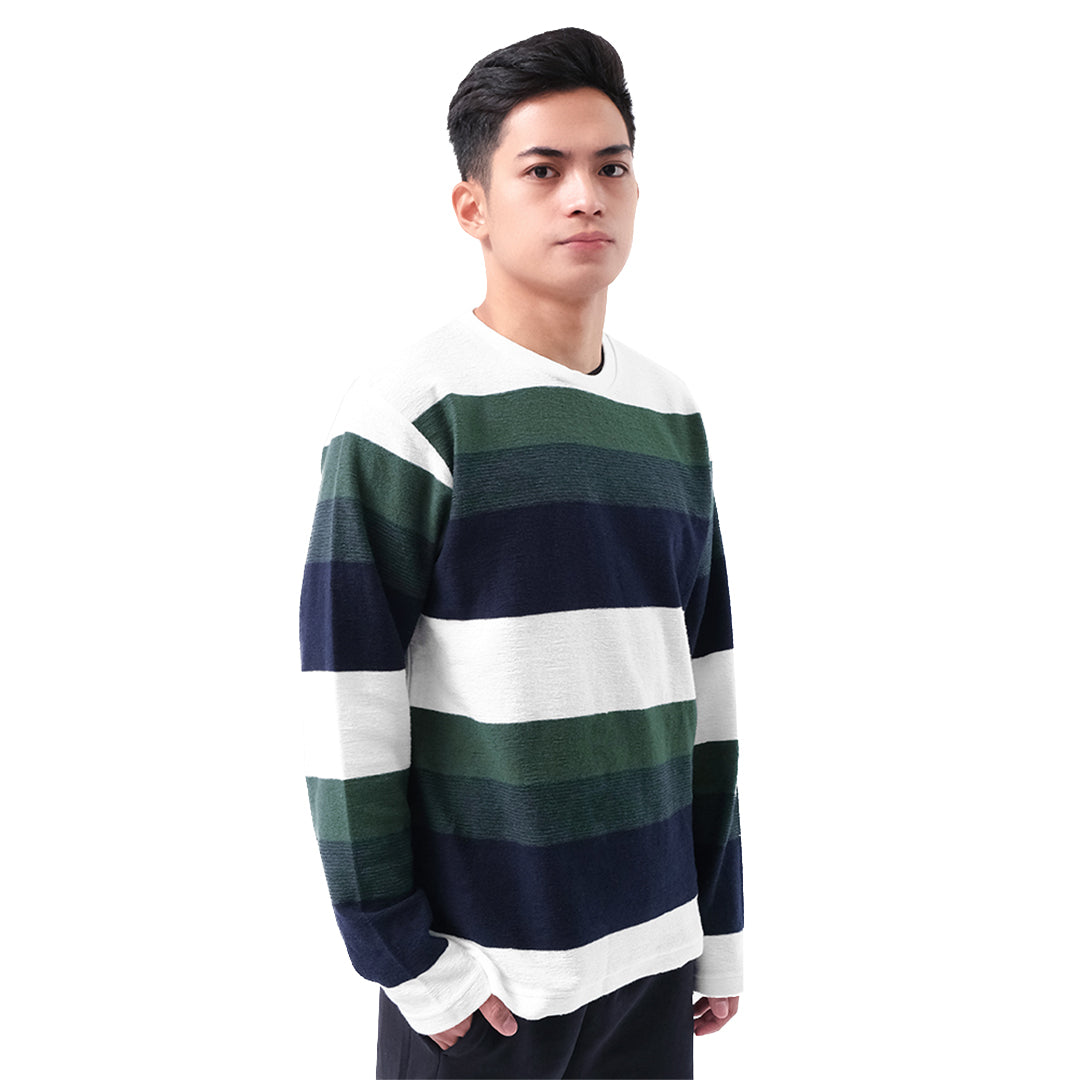 FOLX Striped Terry Long Sleeve T-Shirt