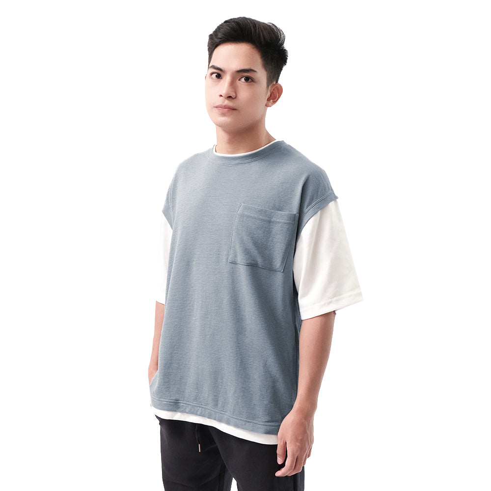 FOLX Faux Layered Pocket T-Shirt