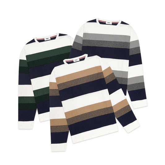FOLX Striped Terry Long Sleeve T-Shirt