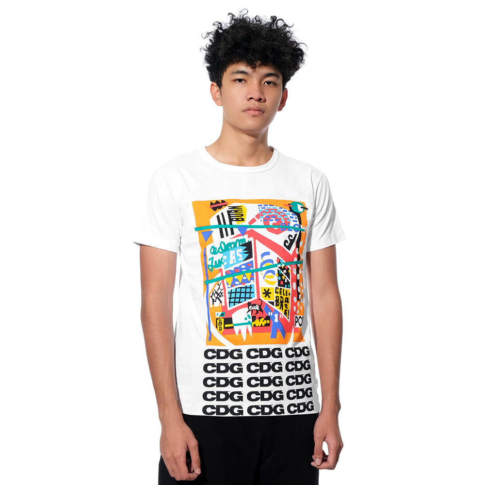 CDG X Adam Lucas Collaboration T-Shirt White
