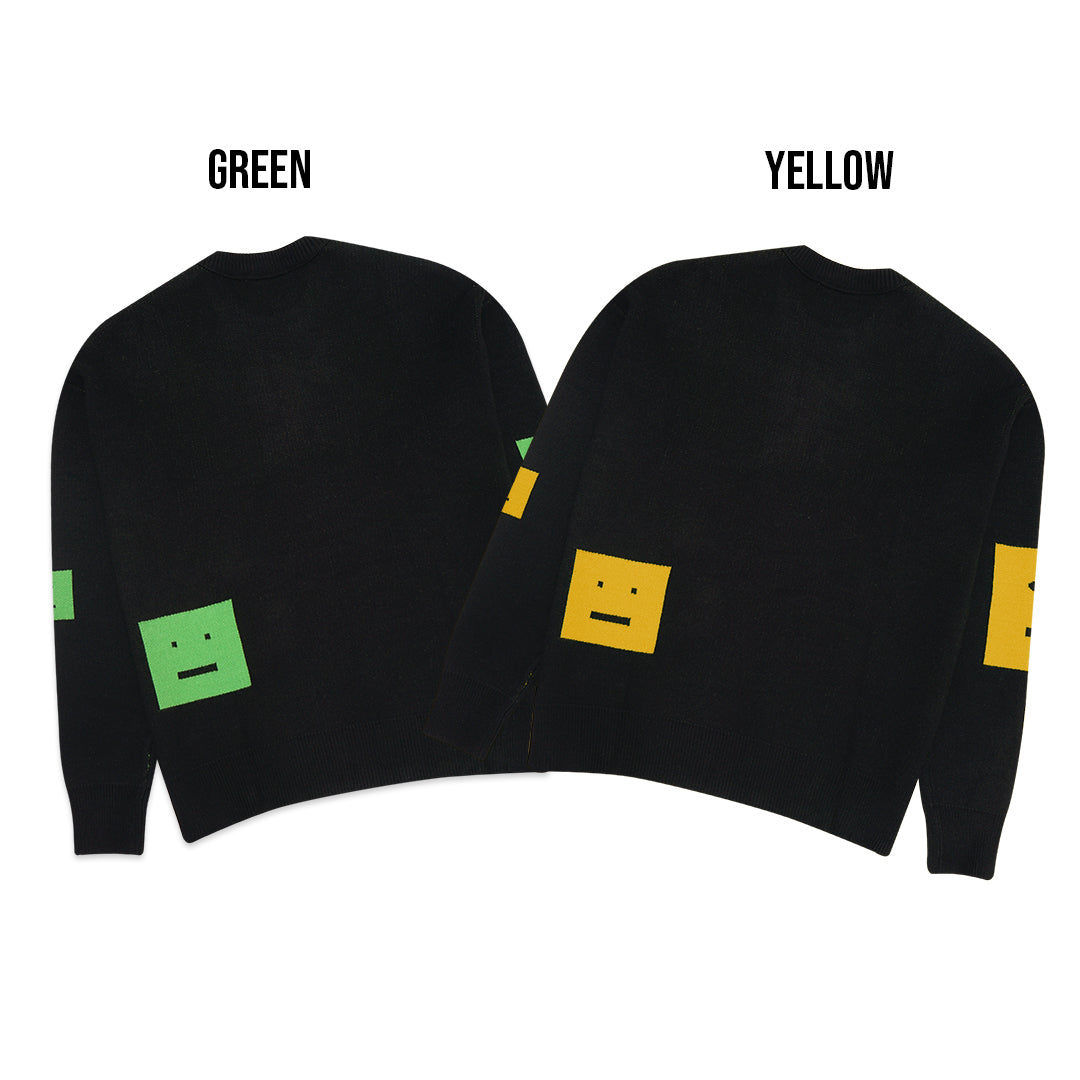 ASD Face Logo Jacquard Knit Sweater