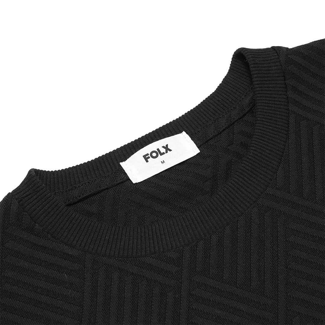 FOLX Textured Geometric T-Shirt