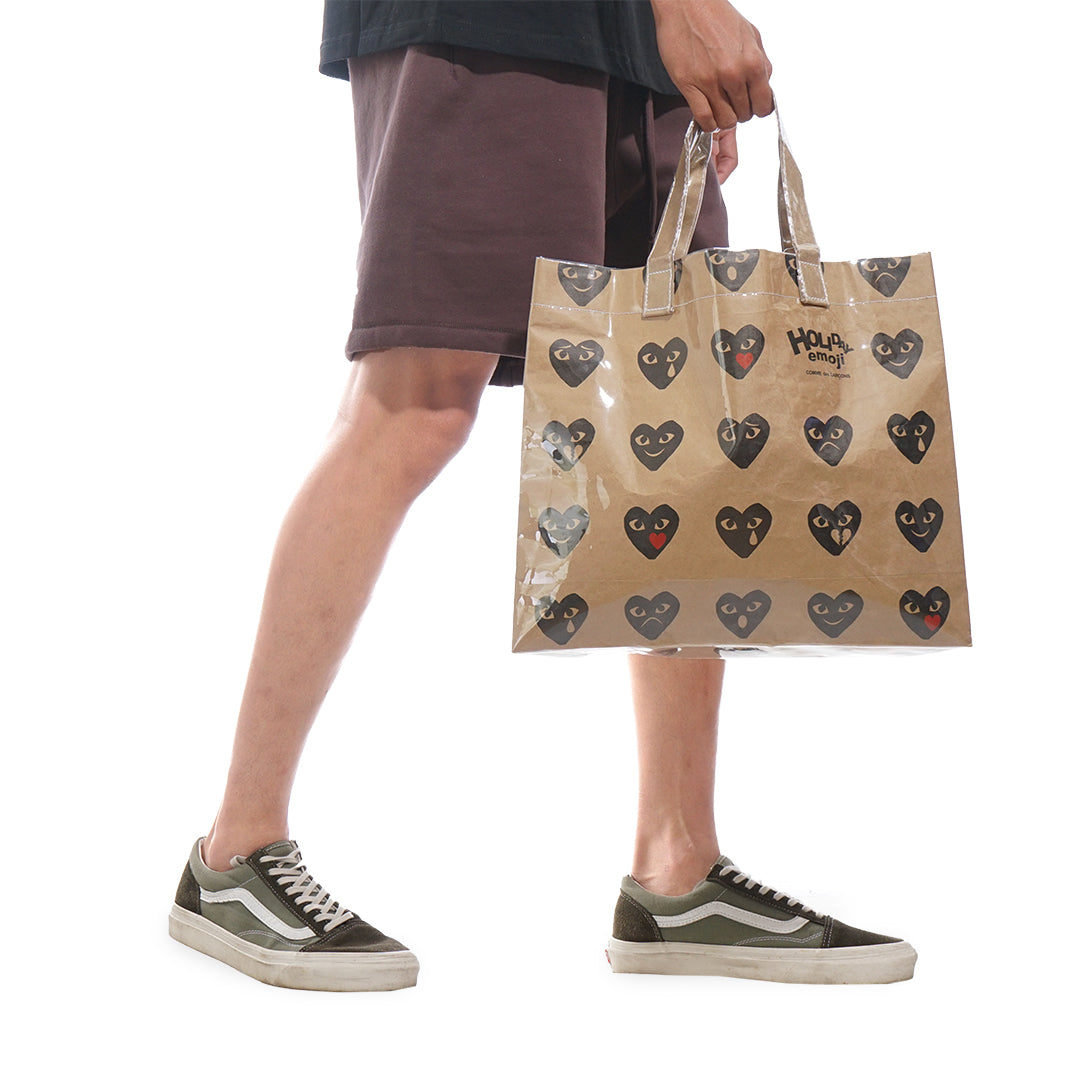 CDG Holiday Emoji PVC Craft Paper Tote Bag