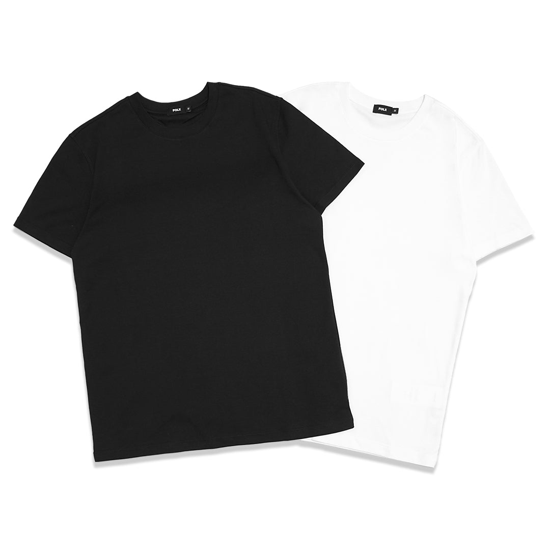 FOLX Regular Fit Mercerised Cotton T-Shirt