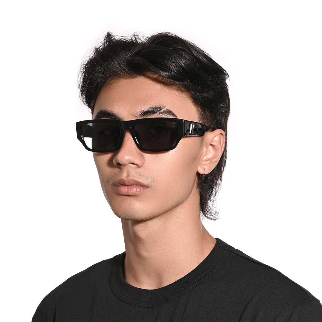 Represent X Lura Initial All Black Glasses