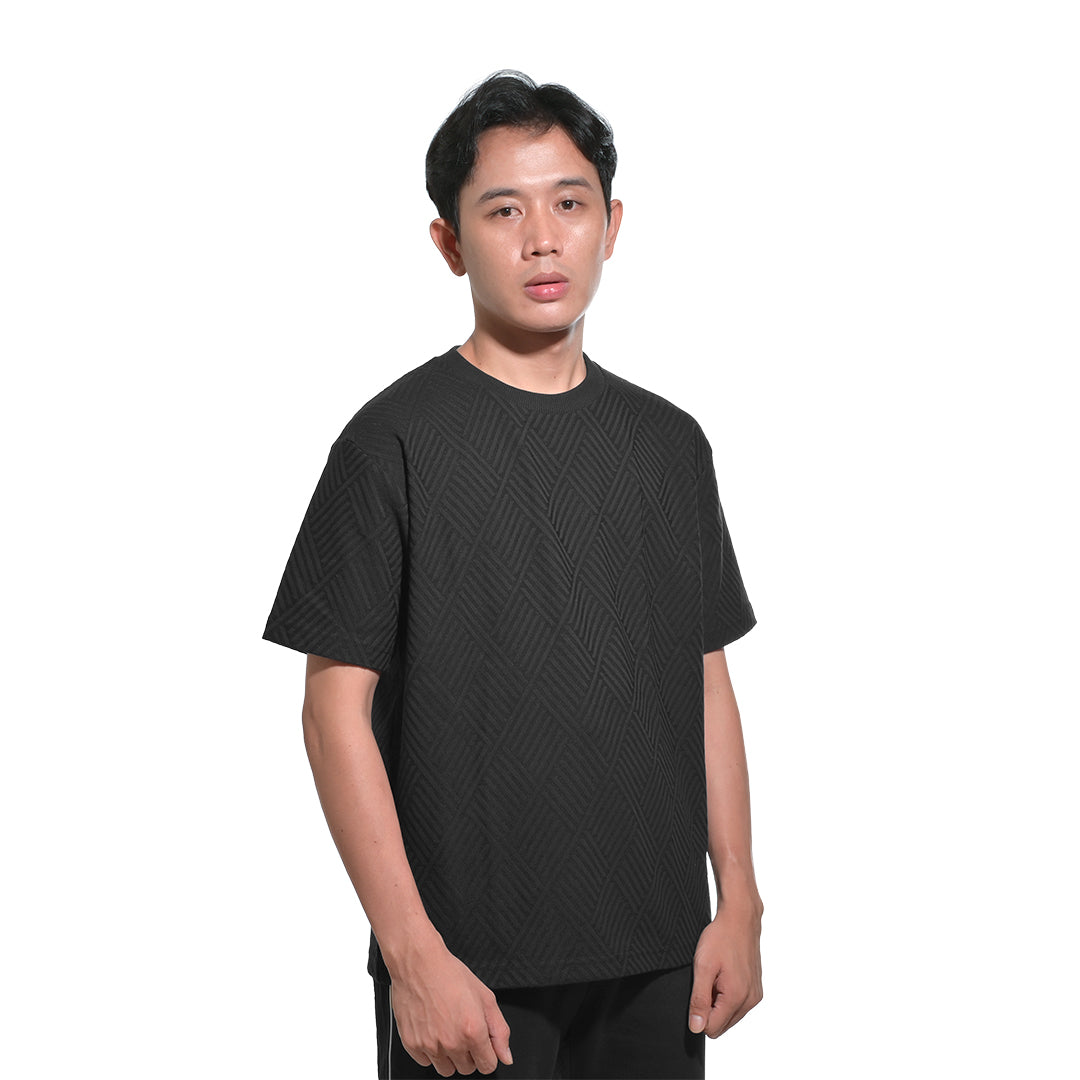 FOLX Textured Geometric T-Shirt