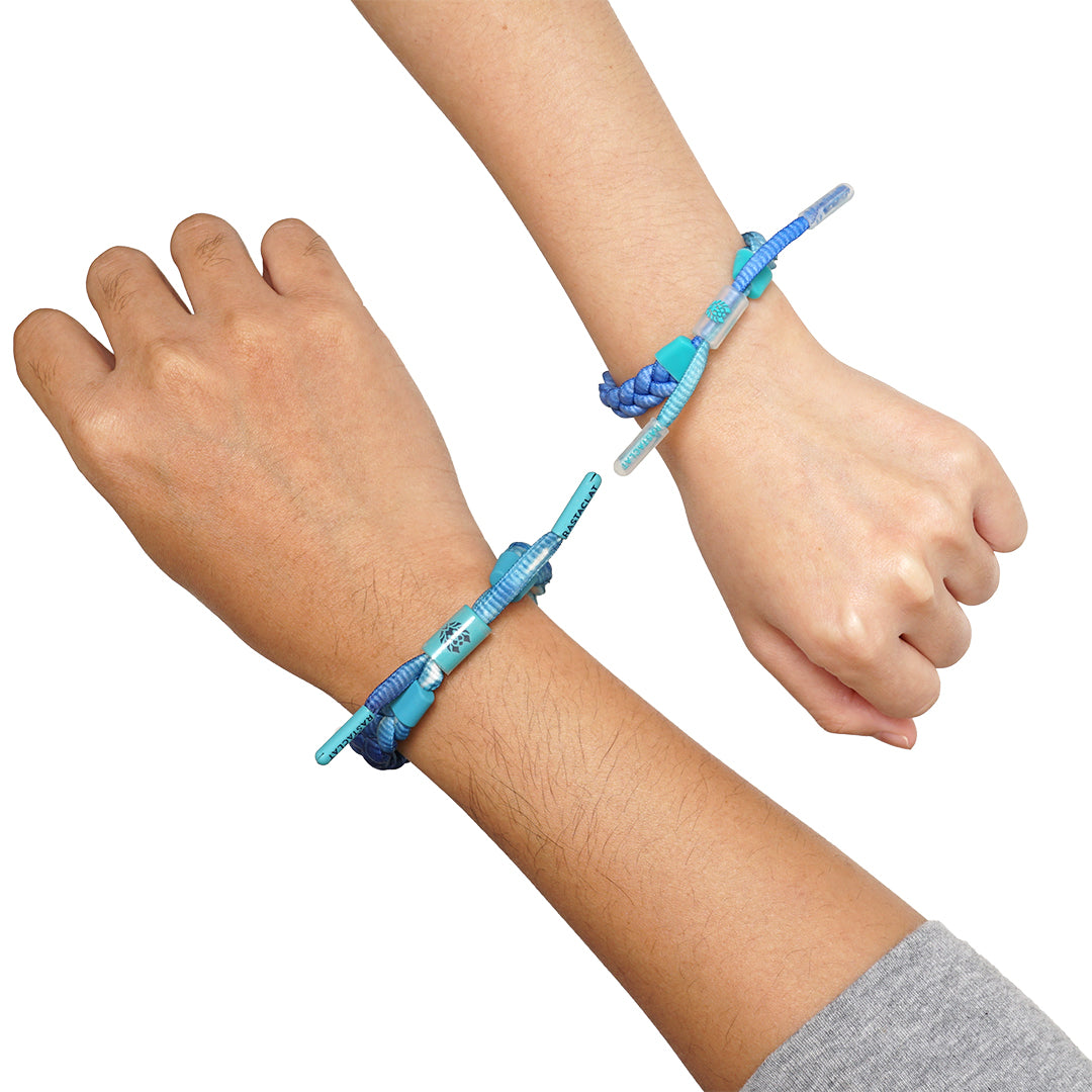 Rastaclat Multi Colored Braided Couple Bracelet Set