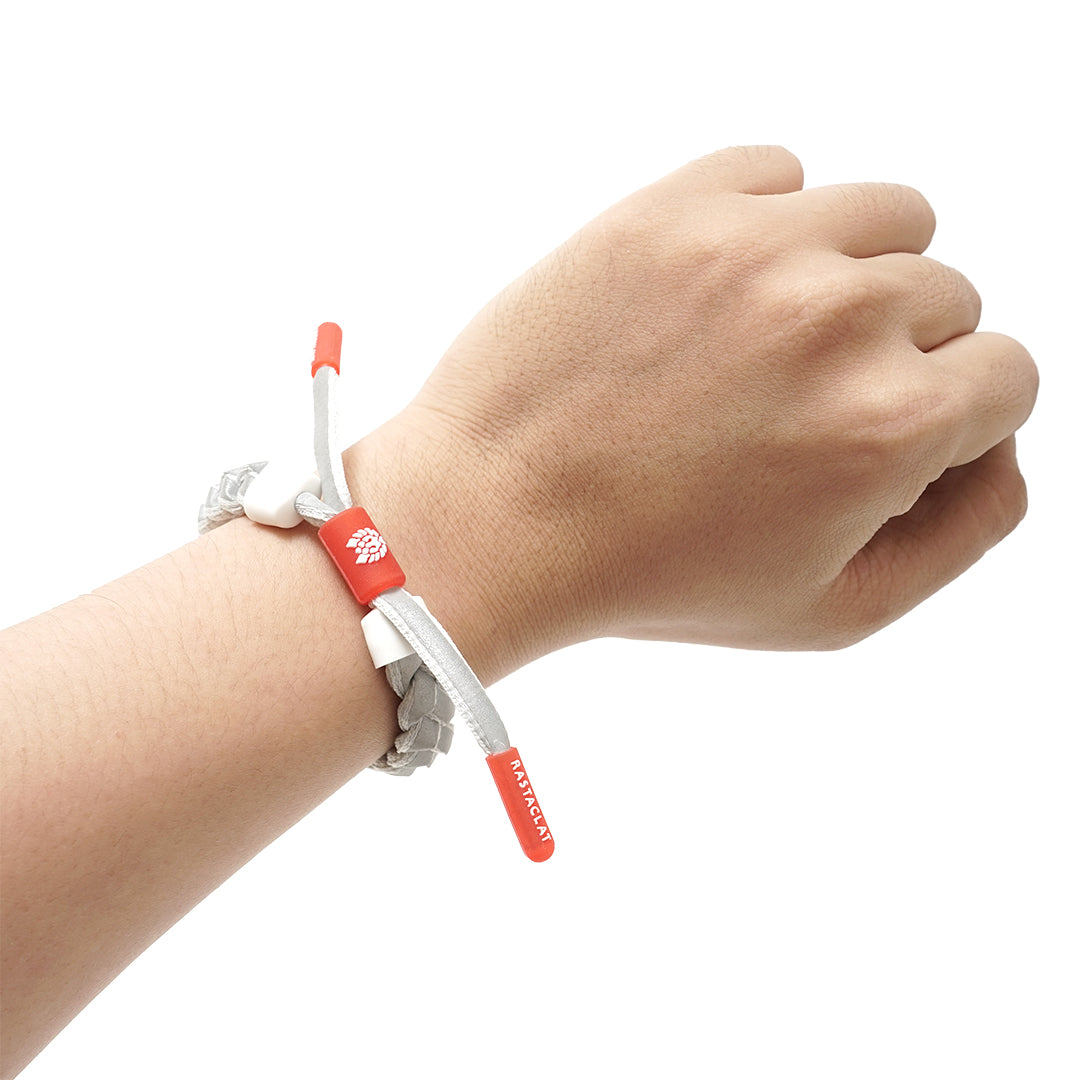 Rastaclat Grey Matter Braided Bracelet