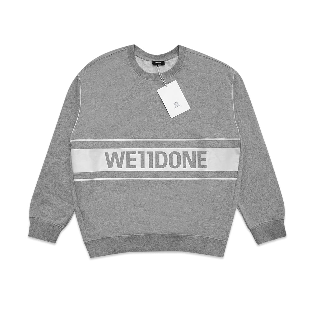 We11done Reflective Logo Sweatshirt