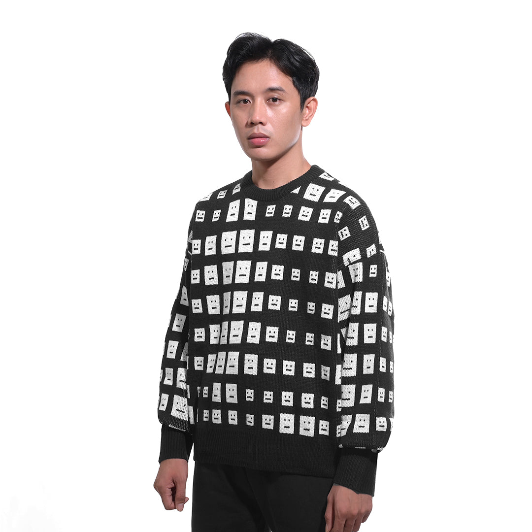 ASD Kick Optical Face Knitted Sweater