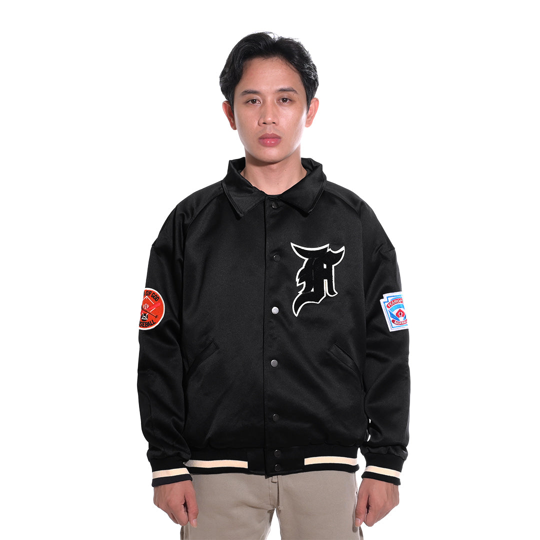 FOG Fifth Collection Satin Manuel Baseball Coaches Jacket