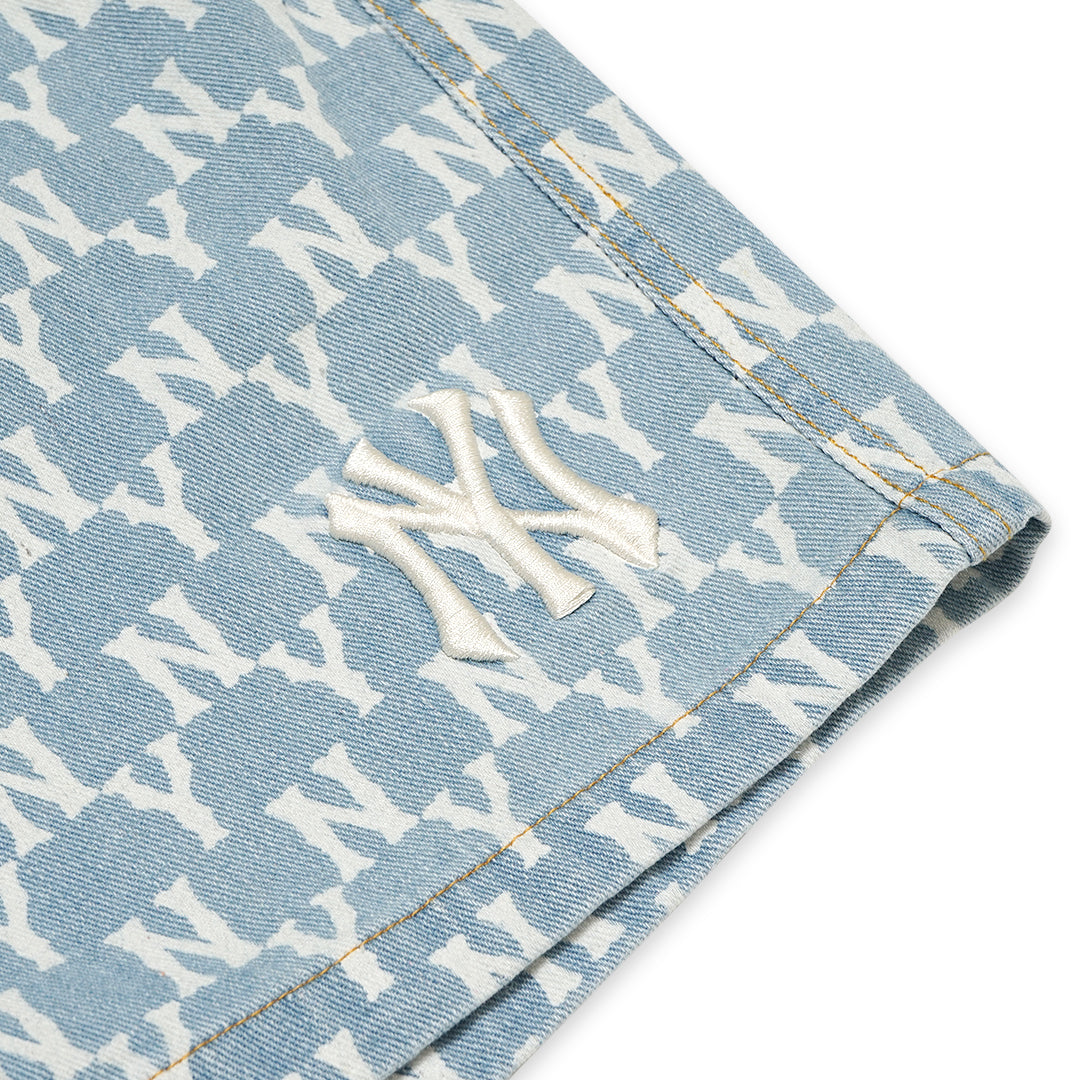 M7B Classic Monogram Denim Shorts