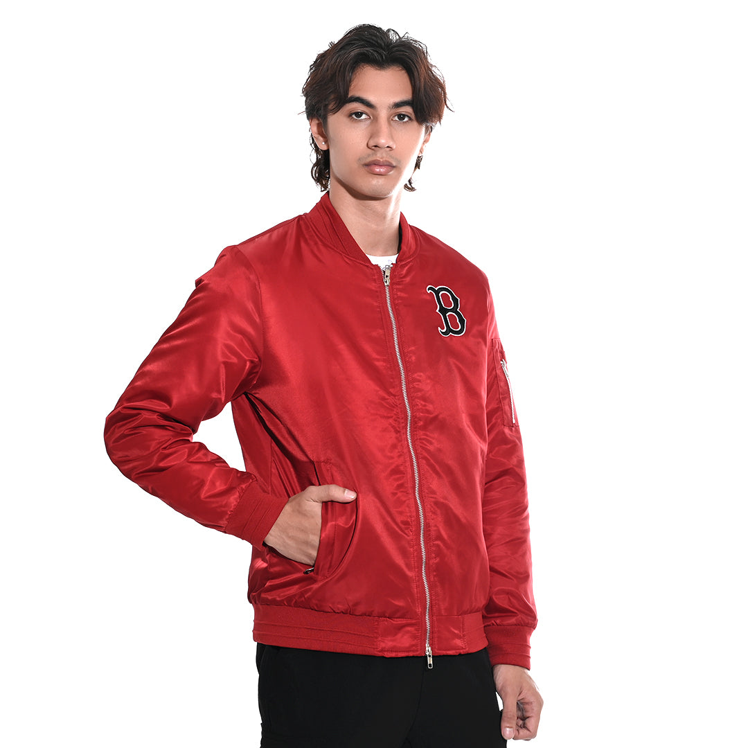 M7B Chest Logo Padded Bomber Jacket