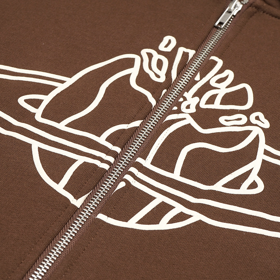 Broken Planet Market Outer Space Zip-Up Hoodie