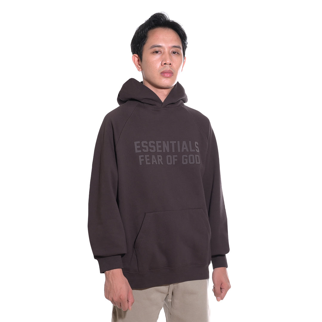 FOG Essentials Center Solid Rubber Text Hoodie