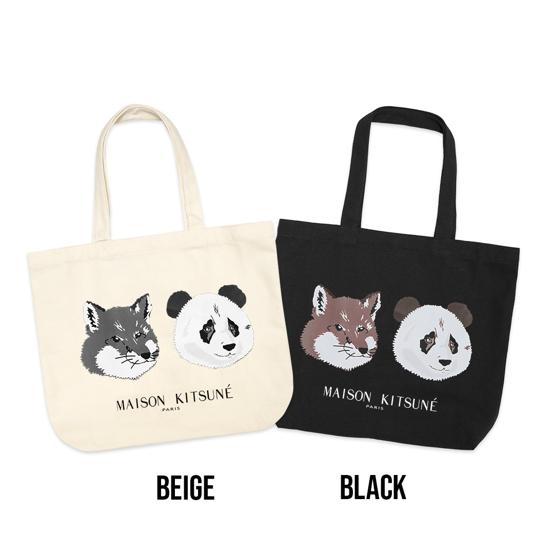 MKS Chendu Panda and Fox Head Tote Bag
