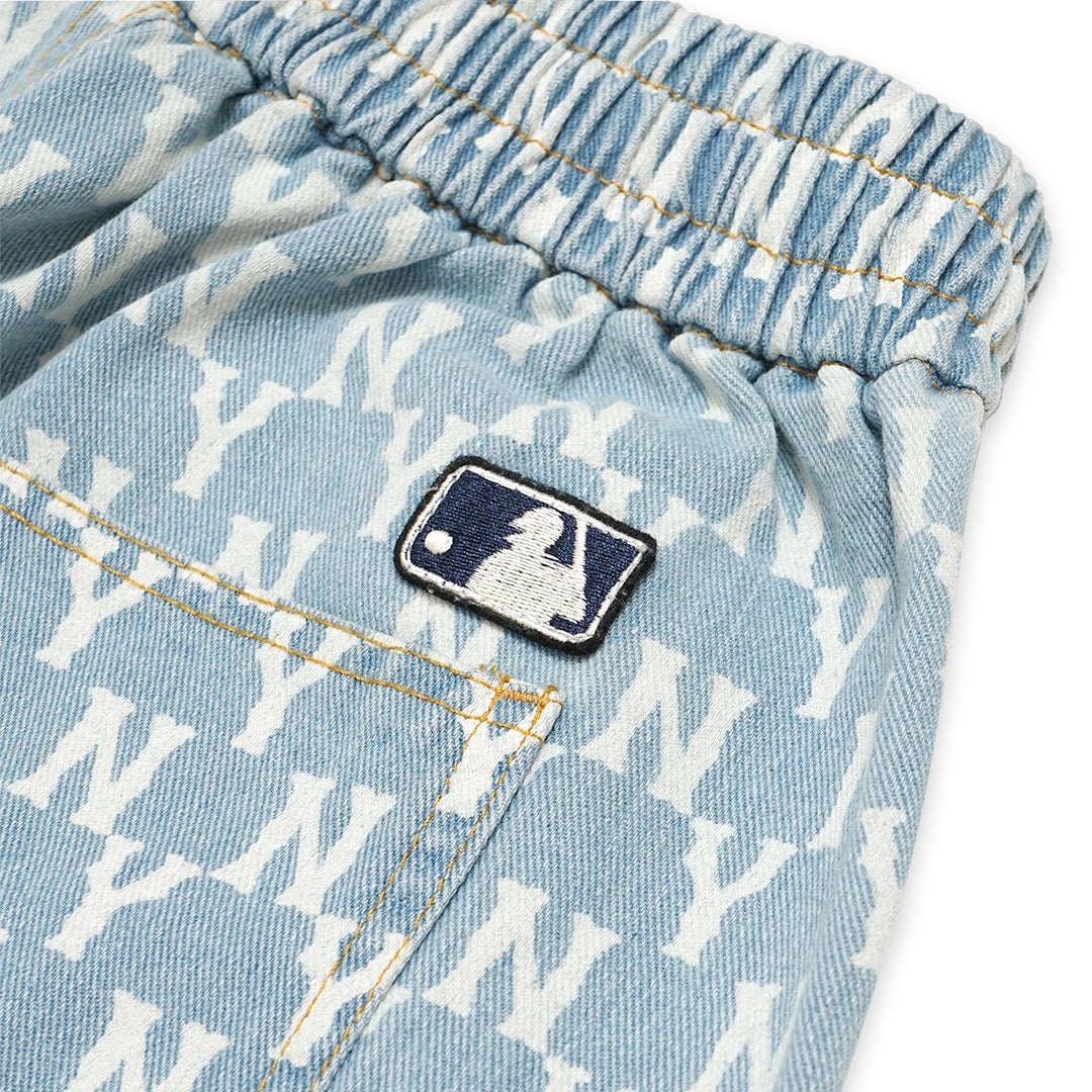 M7B Classic Monogram Denim Shorts